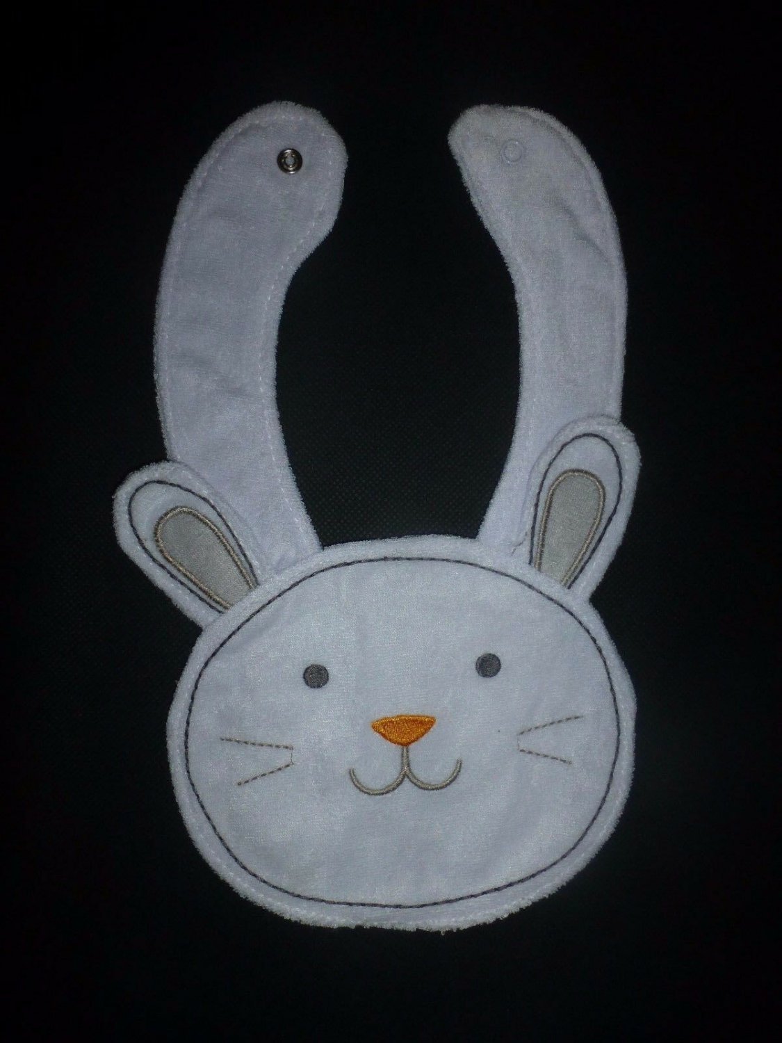 NEW Carter's Easter Bunny White Terry Cloth Teething Unisex Unisex Baby Bib