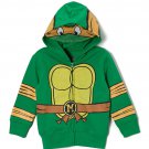 NWT Teenage Mutant Ninja Michelangelo Turtles Boys Hoodie Hooded Sweatshirt