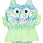NWT Candlesticks Toddler Girls Green Pink Fish Skirted Tutu Swimsuit 18 24 M 2T