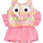 NWT Candlesticks Toddler Girls Green Pink Fish Skirted Tutu Swimsuit 18 24 M 2T