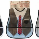 NWT Tuxedo Gentleman Boys Baby Studio PEVA Plastic Waterproof Pocket Feeding Bib