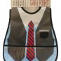 NWT Tuxedo Gentleman Boys Baby Studio PEVA Plastic Waterproof Pocket Feeding Bib