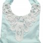 NEW Baby Girl Turquoise White Lace Ruffle Romper Bodysuit Jumpsuit 9 12 18 M