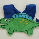 NEW Green Dinosaur Baby Boys Terry Cloth Teething Drool Bib