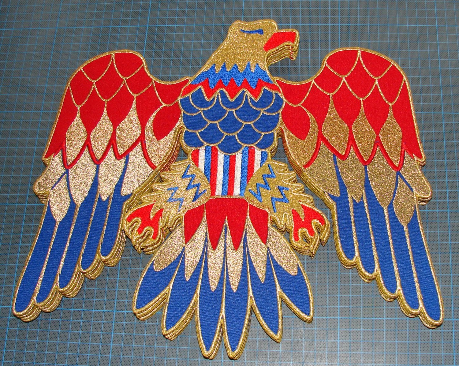 BACK PATCH Elvis Presley jumpsuit cape american eagle costume embroidery patch