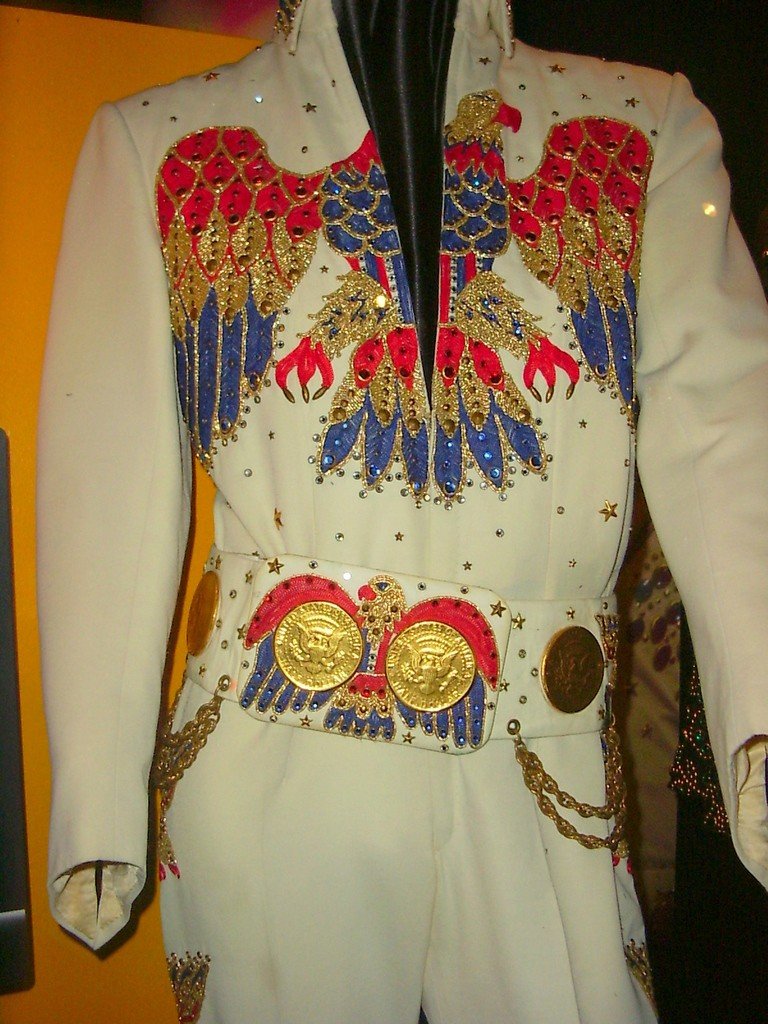 Elvis Presley jumpsuit cape american eagle costume embroidery patch