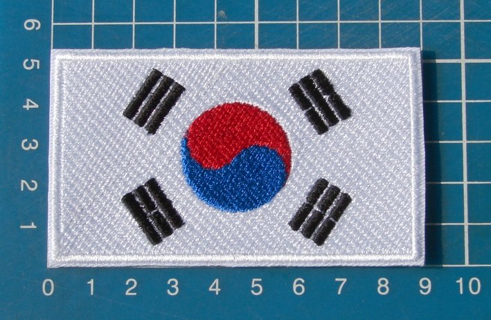 Korean Flag Military Tactical Military Patch Sew on Embroidery