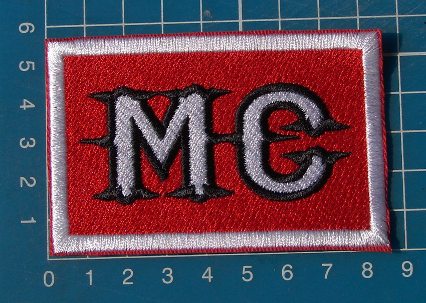 MC Motorcycle biker Patch sew on embroidery