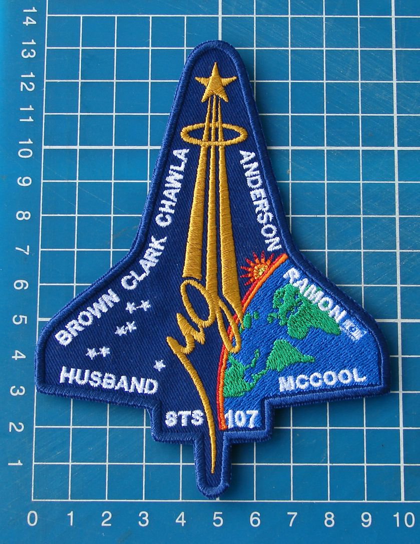 Columbia Space Shuttle NASA Memorial Jersey Sleeve Patch (2003)