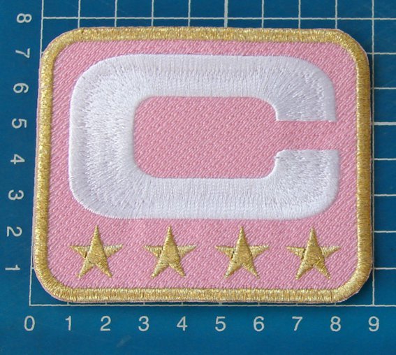 SUPERBOWL NFL TEAM LEADER JERSEY CAPTAINS PINK  PATCH GOLD 4 STAR
