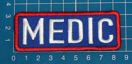 MEDIC Patch - ACU EMS Paramedic Combat Medic EMT Medical Tactical Morale