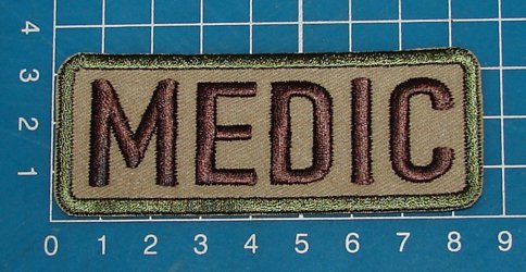 MEDIC Patch - ACU EMS Paramedic Combat Medic EMT Medical Tactical Morale