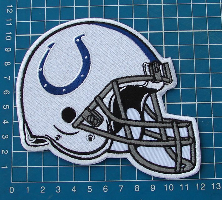 Indianapolis Colts helmet patch NFL huge sew on embroidery