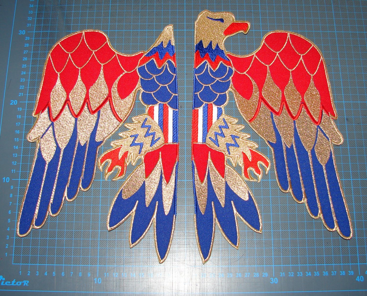 FRONT PATCH Elvis Presley jumpsuit cape american eagle costume embroidery patch