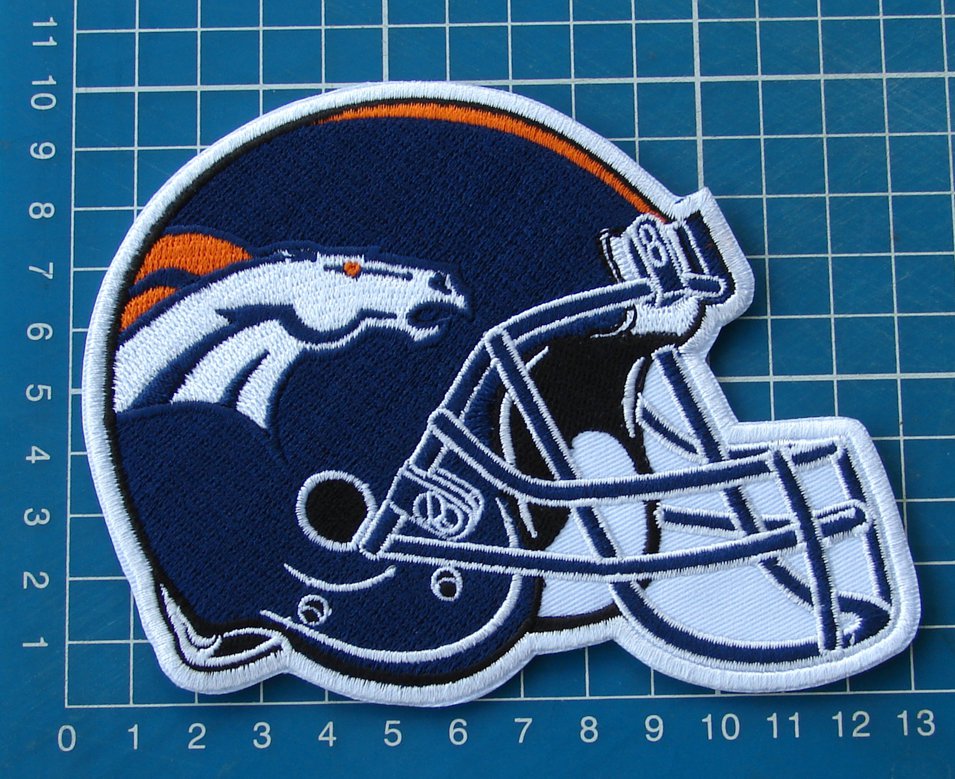 Denver Broncos NFL Football Superbowl Jersey HELMET Patch sew embroidery