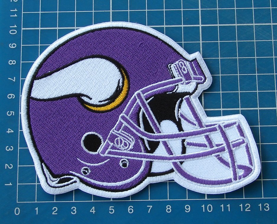 Minnesota Vikings NFL Football Superbowl Jersey HELMET Patch sew embroidery