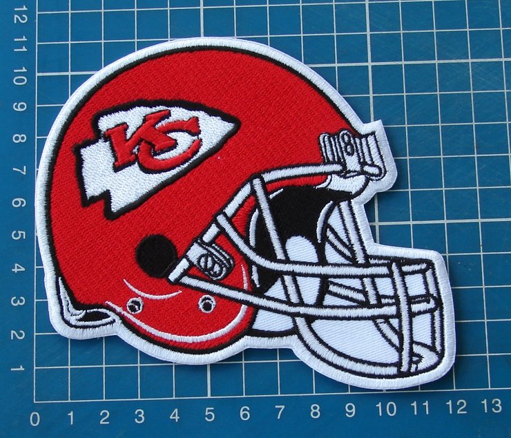 Kansas city Chiefs NFL Football Superbowl Jersey HELMET Patch sew embroidery