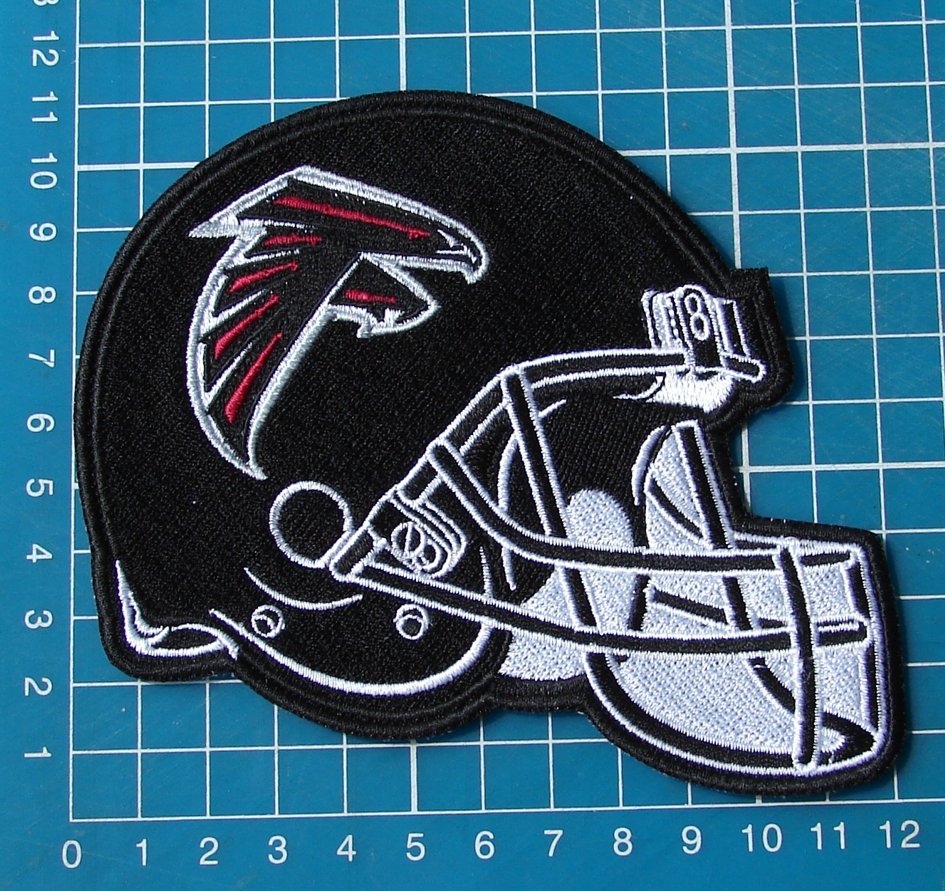 ATLANTA FALCONS FOOTBALL NFL JERSEY HELMET PATCH SEW ON EMBROIDERY