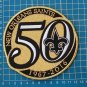 NEW ORLEANS SAINTS 50th ANNIVERSARY SEASON GOLD PATCH 5" HUGE EMBROIDERY JERSEY