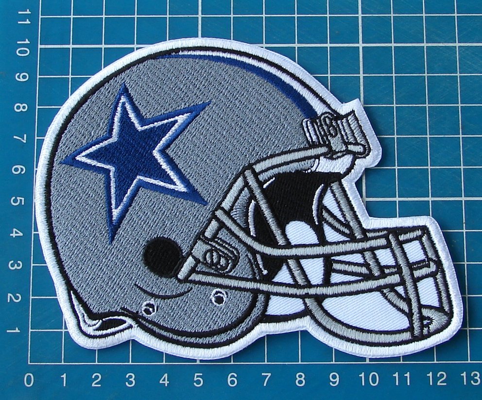 Dallas Cowboys helmet patch NFL football superbowl huge sew on embroidery