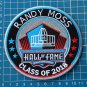 RANDY MOSS SUPERBOWL HALL OF FAME 2018 PATCH NFL FOOTBALL MINNESOTA VIKINGS
