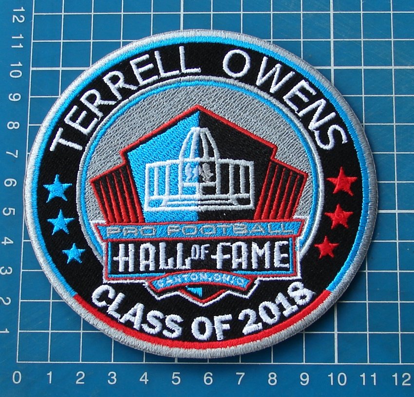 TERRELL OWENS INDUCTION 49ers HALL OF FAME 2018 NFL FOOTBALL SUPERBOWL PATCH