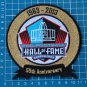 PRO FOOTBALL HALL OF FAME 50th ANNIVERSARY CANTON OHIO PATCH EMBROIDERED SUPERBO