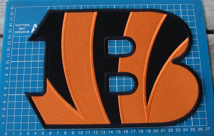CINCINNATI BENGALS B NFL FOOTBALL HUGE SUPERBOWL LOGO PATCH JERSEY EMBROIDERED