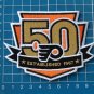 PHILADELPHIA FLYERS HOCKEY NHL TEAM 50th ANNIVERSARY PATCH ESTABLISHED 1967 EMBR