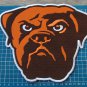 CLEVELAND BROWNS NFL FOOTBALL SUPERBOWL 10" PATCH HUGE EMBROIDERED JERSEY