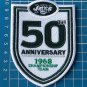 NEW YORK JETS 50 ANNIVERSARY CHAMPIONSHIP TEAM NFL FOOTBALL SUPERBOWL PATCH EMB