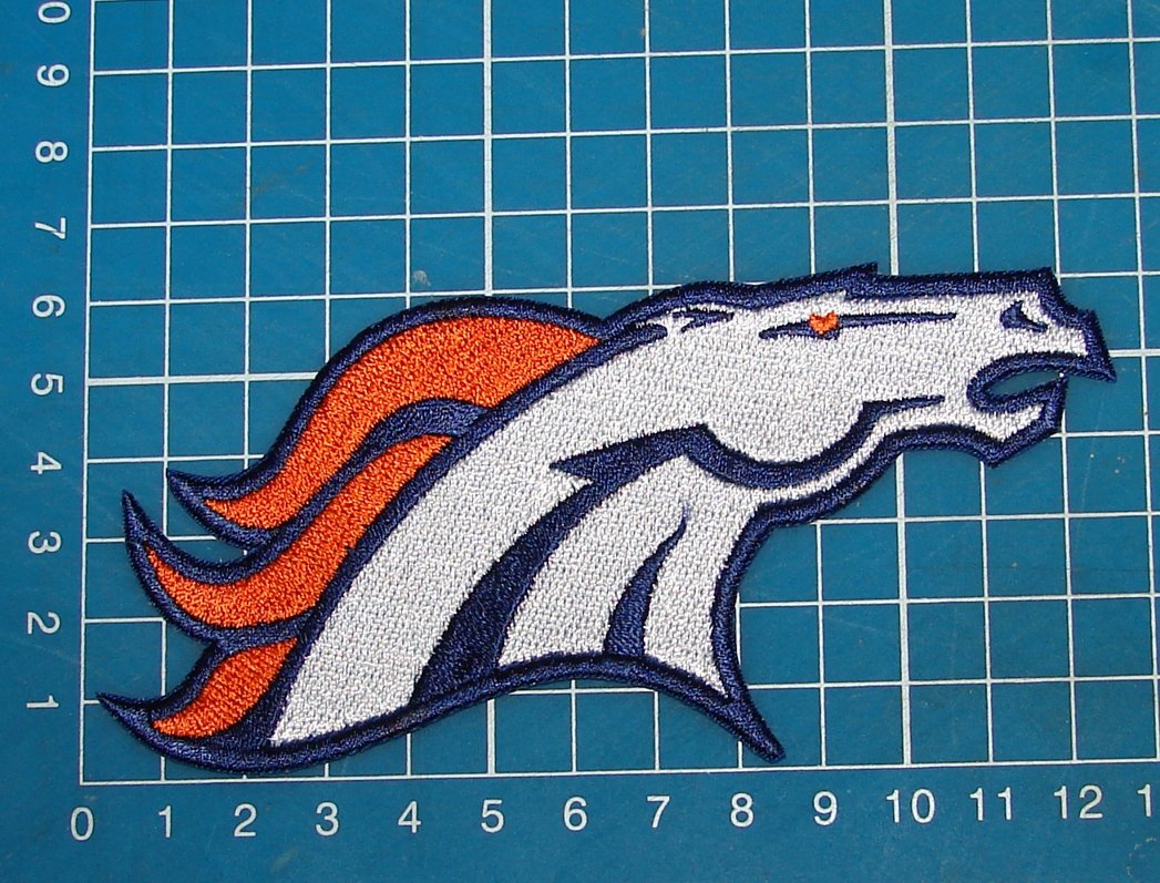 DENVER BRONCOS NFL 5IN FOOTBALL SUPERBOWL JERSEY PATCH EMBROIDERED