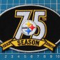 PITTSBURGH STEELERS 75th SEASONS NFL FOOTBALL SUPERBOWL PATCH EMBROIDERED JERSEY