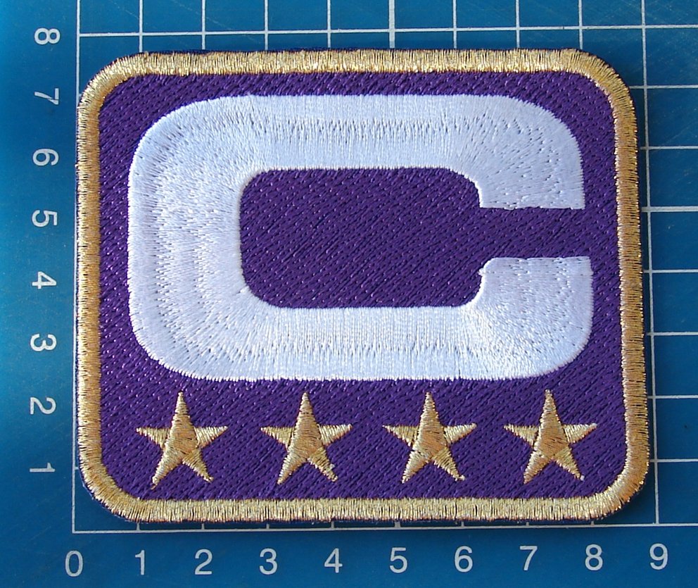 Captain C Patch Football Minnesota Vikings Superbowl NFL Violet Sew On  Patches