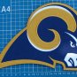 ST. LOUIS RAMS FOOTBALL NFL SUPERBOWL LOGO PATCH HUGE 9" JERSEY EMBROIDERED
