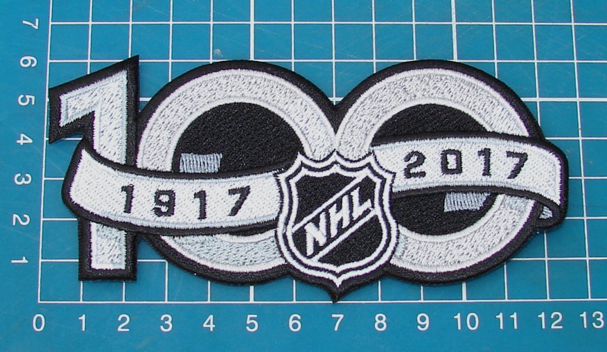 National Hockey League NHL 100th Anniversary Centennial Hockey Jersey Patch Embr