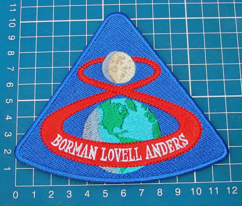 NASA Apollo Program Apollo 8 Borman Lovell anders Patch US Space 4" embroidered