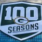 2018 GREEN BAY PACKERS 100 SEASONS COMMEMORATIVE PATCH FOOTBALL 10" EMBROIDERY