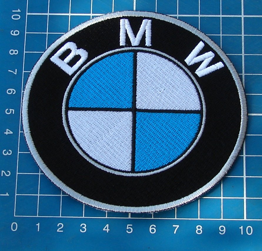 BMW car sport racing car logo patch 4" jersey embroidered