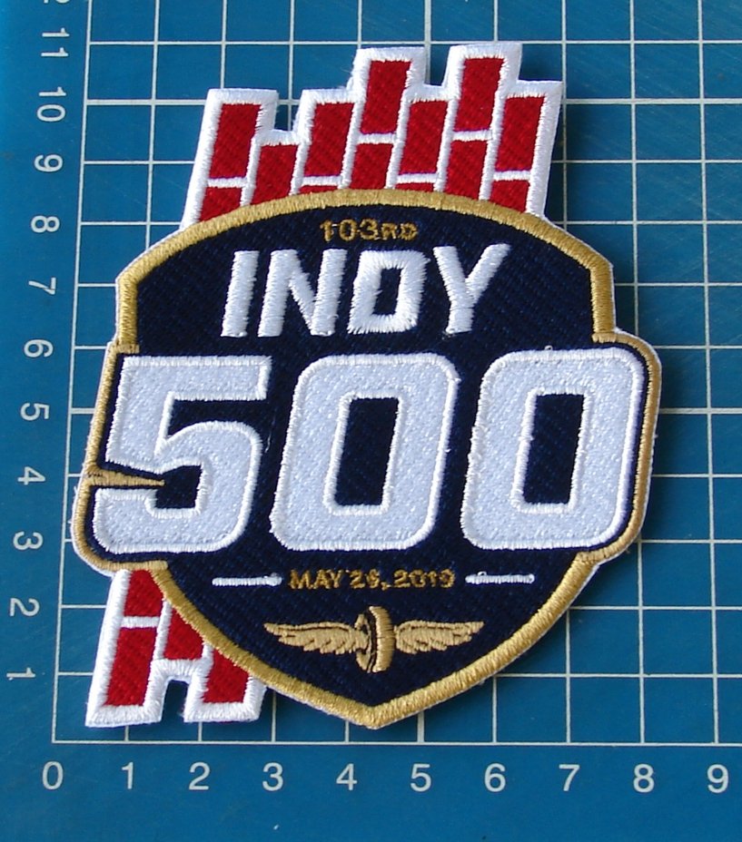 2019 Indy 500 Indianapolis 500 103rd racing logo 4" patch Jersey embroidered sew