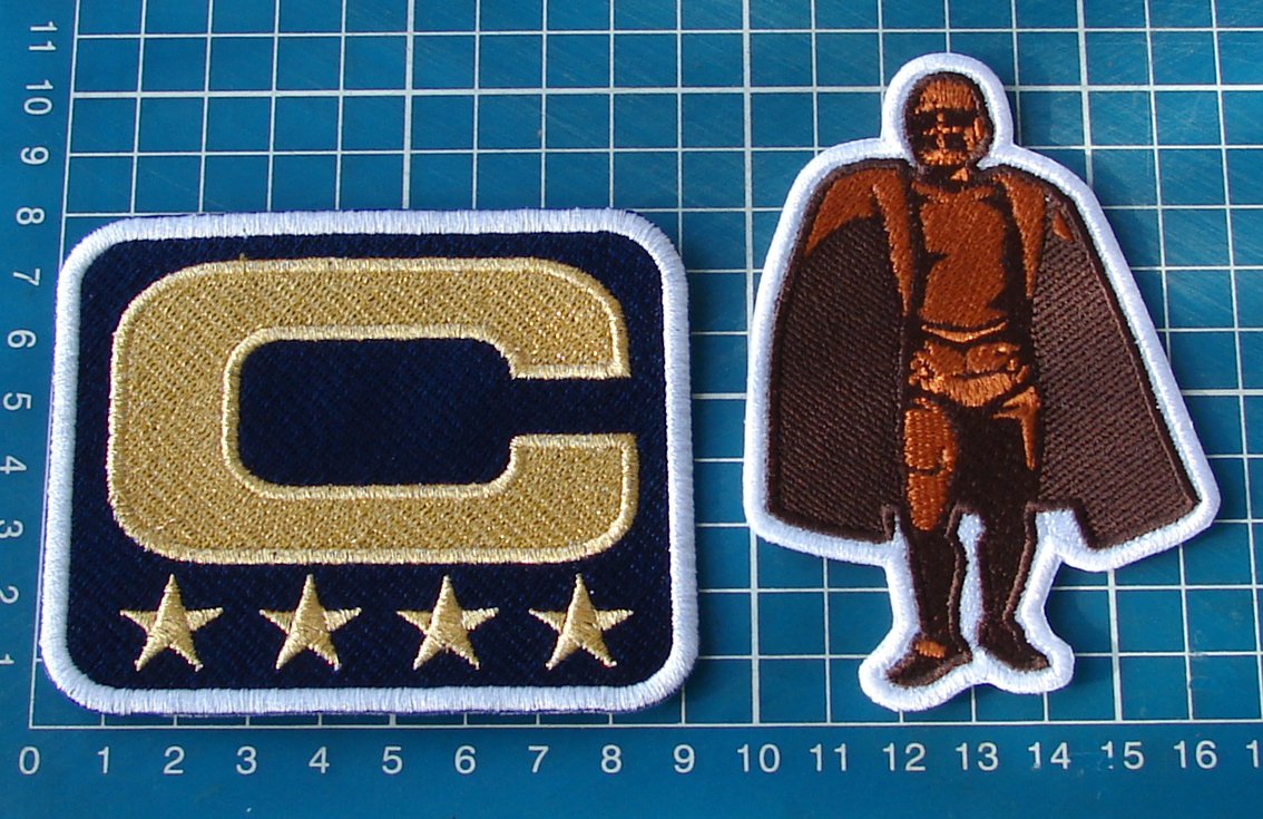 TRAVIS FREDERICK DALLAS COWBOYS CAPTAIN C PATCH 4-gold star AND WALTER PAYTON MA