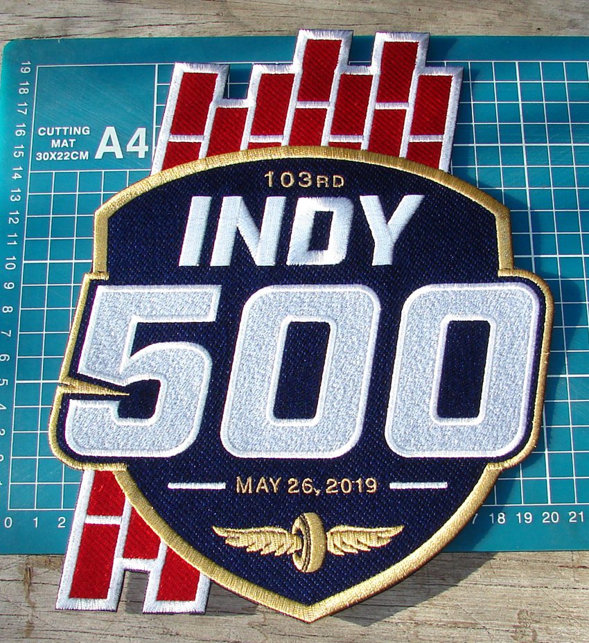 2019 Indy 500 Indianapolis 103rd racing logo 10" Huge patch Jacket embroidered