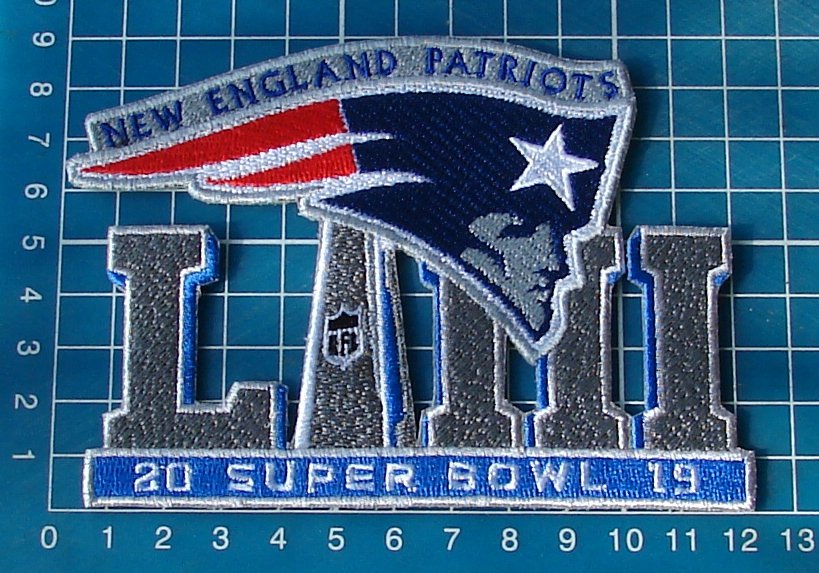 2019 Superbowl Super bowl LIII 53rd New England Patriots Jersey Patch ...