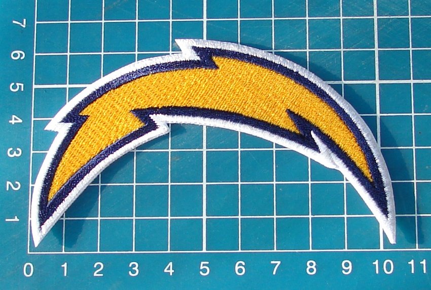 San Diego Chargers Logo Patch NFL Football Jersey 4" Sew on Embroidery