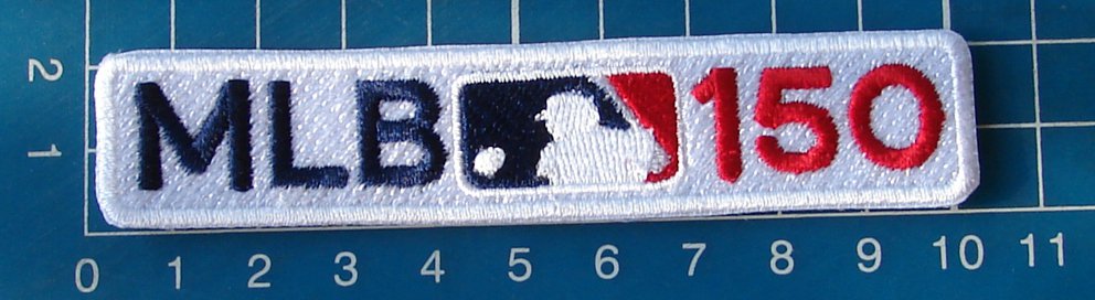 150 years MLB Patch anniversary 1869-2019 sleeve style Baseball logo embroidered