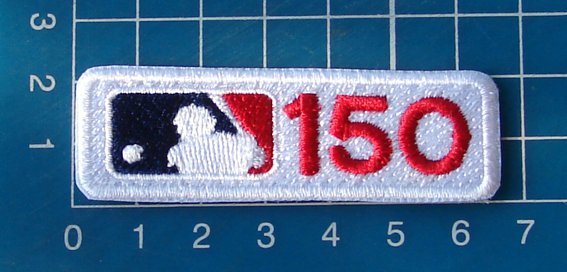 2019 MLB 150th Anniversary Season Patch Baseball logo 2pcs Jersey embroidered