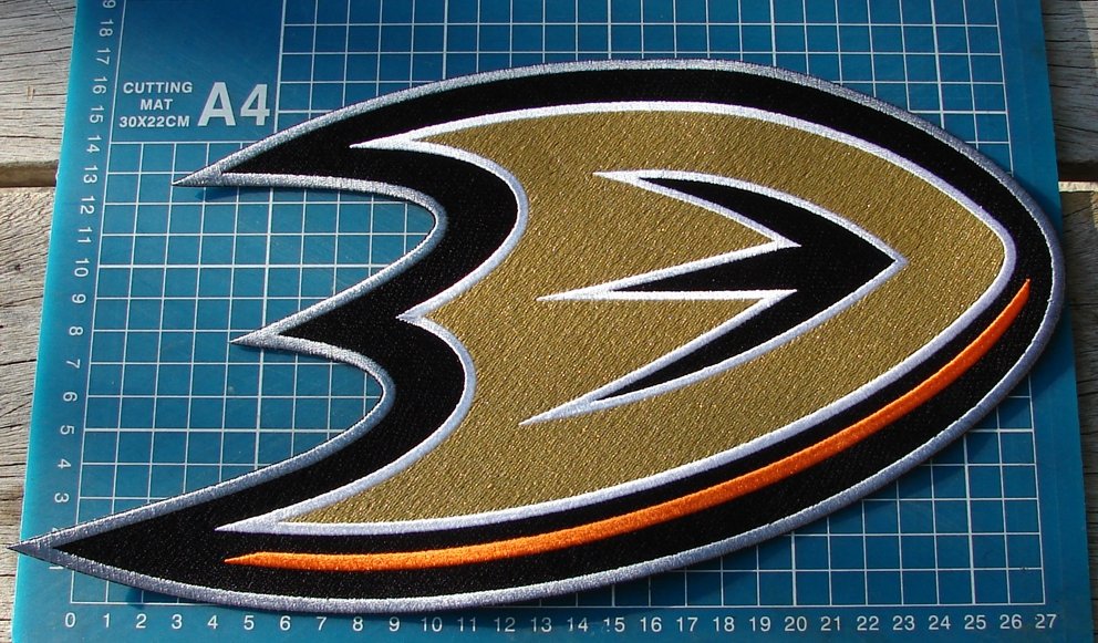 Anaheim Ducks Hockey NHL Sports Logo 12" Jersey huge Patch embroidered