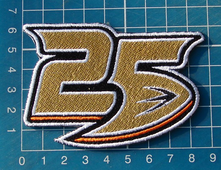 Anaheim Mighty Ducks 25th Anniversary logo Hockey NHL Patch Jersey 3.5" embroide
