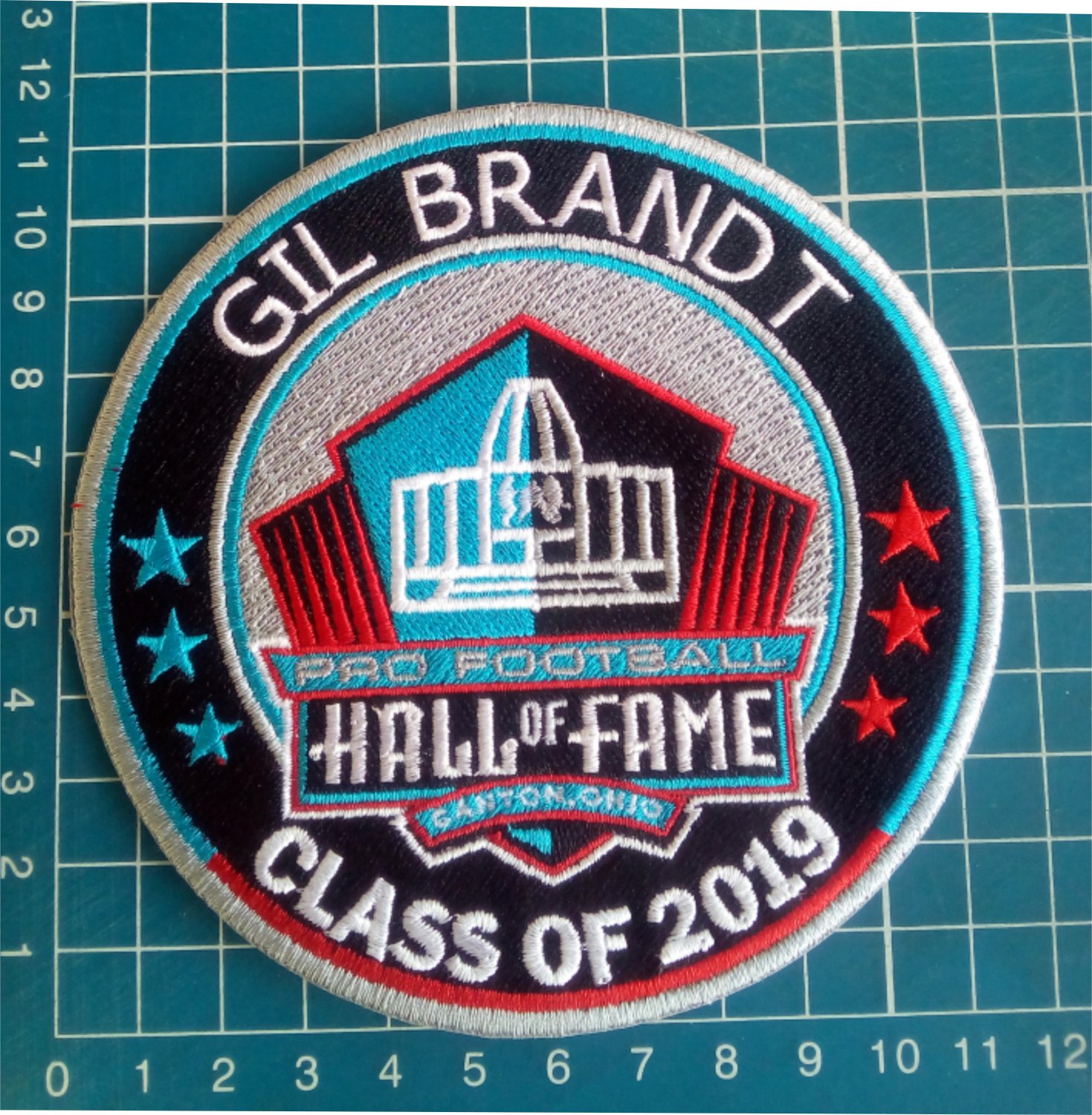 GIL BRANDT 2019 HOF DALLAS COWBOYS PRO FOOTBALL PATCH 4.5" NFL CANTON OHIO