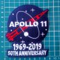 Apollo 11 50th anniversary 4" patch 1969-2019 Astronauts Exploration Mission